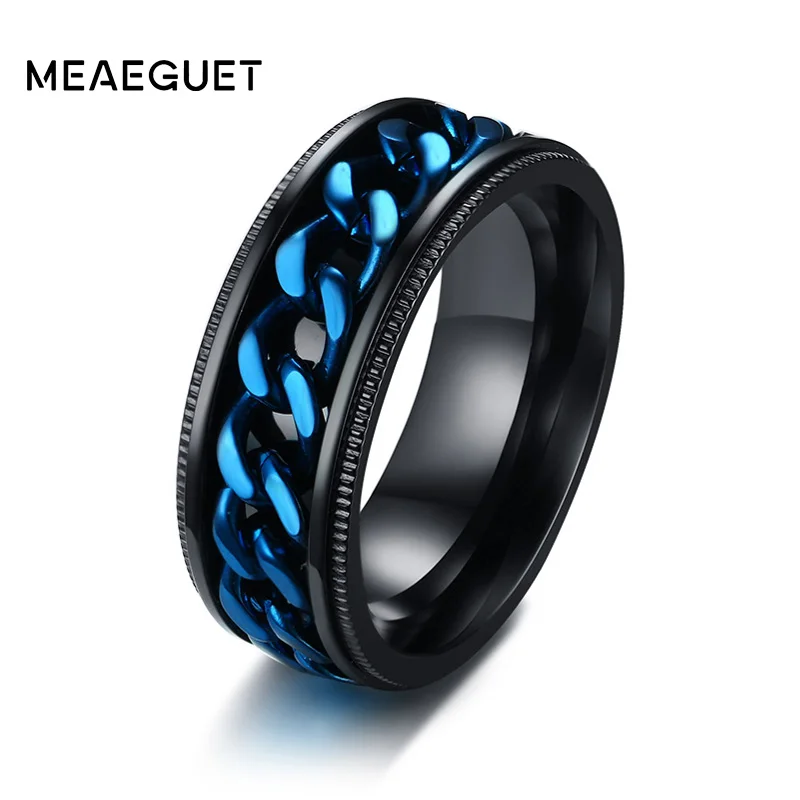 Meaeguet Trending Lucky Spinner Rings For Men Fashion Daily Wear Stainless Steel Rings Wedding Bands 8mm USA Size
Meaeguet Trending Lucky Spinner Rings For Men Fashion Daily Wear Stainless Steel Rings Wedding Bands 8mm USA Size