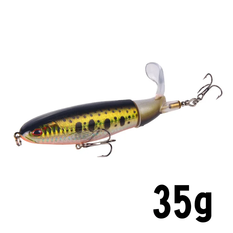 Features: 1.The Whopper Popper is a lure designed for seabass, pike, aspius, yellow perch and black bass. 2.It operates at speed
Features: 1.The Whopper Popper is a lure designed for seabass, pike, aspius, yellow perch and black bass. 2.It operates at speed