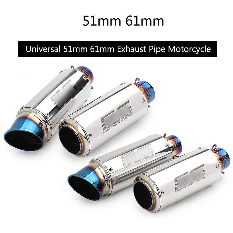 Universal 51 61 mm Exhaust Muffler Pipe Motorcycle Tail Escape with Removable DB Killer Stainless Steel Modified Pipe Dirt Bike
Universal 51 61 mm Exhaust Muffler Pipe Motorcycle Tail Escape with Removable DB Killer Stainless Steel Modified Pipe Dirt Bike