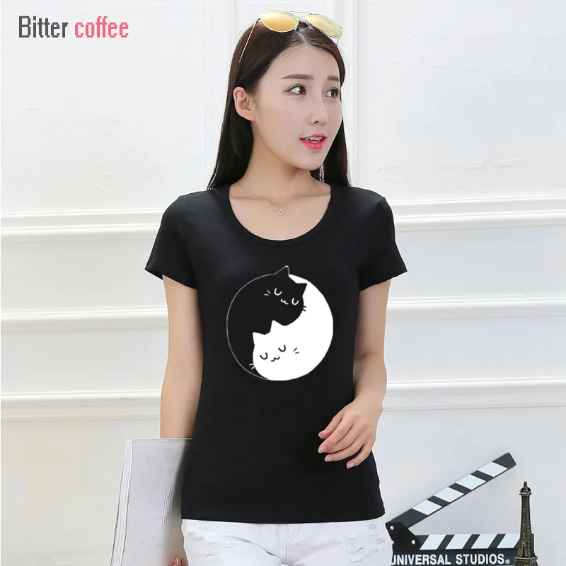 2019 NEW Hot Summer Japanese Anime YIN YANG CAT Cute Funny Girls Fashion T Shirt Tops for women T-Shirt
2019 NEW Hot Summer Japanese Anime YIN YANG CAT Cute Funny Girls Fashion T Shirt Tops for women T-Shirt