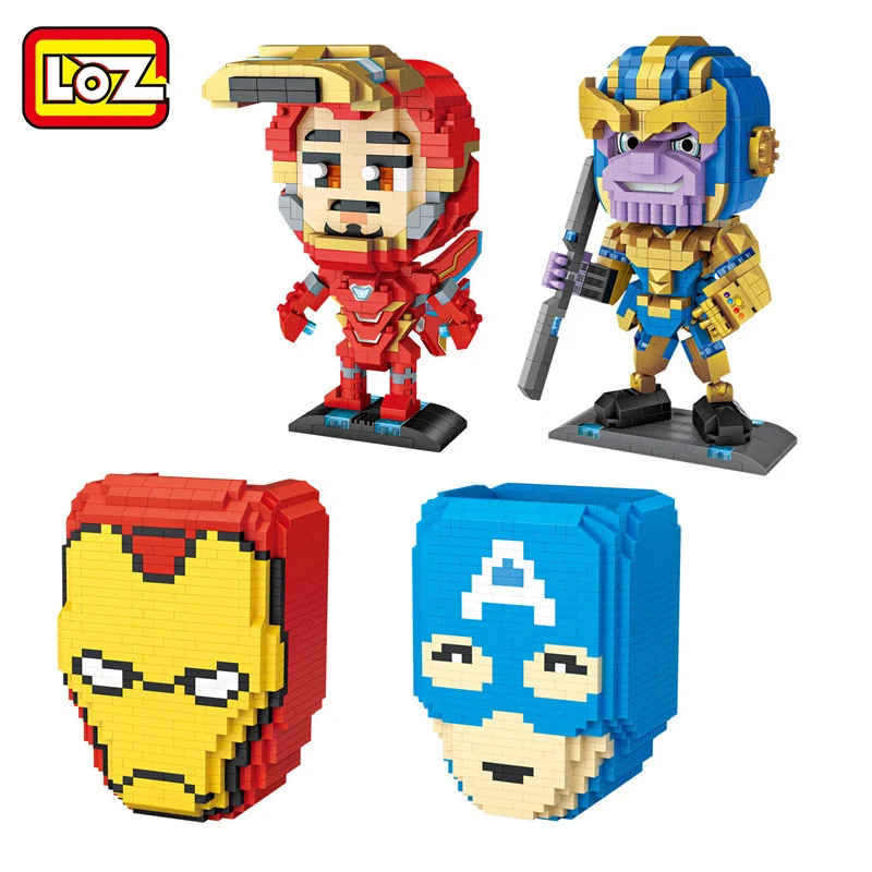 LOZ Diamond Blocks The Avengers Endgame Building Blocks black Iron man Thanos Captain America Bricks Figure LOZ Blocks Set Toy
LOZ Diamond Blocks The Avengers Endgame Building Blocks black Iron man Thanos Captain America Bricks Figure LOZ Blocks Set Toy