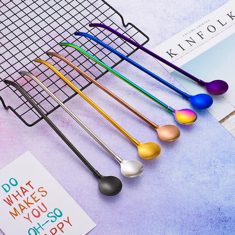 Straw Spoons Long Handle 25cm 304 Stainless Steel Stirring Coffee Spoons Teaspoon Yerba Mate Small Mini Tea Spoon Tableware
Straw Spoons Long Handle 25cm 304 Stainless Steel Stirring Coffee Spoons Teaspoon Yerba Mate Small Mini Tea Spoon Tableware