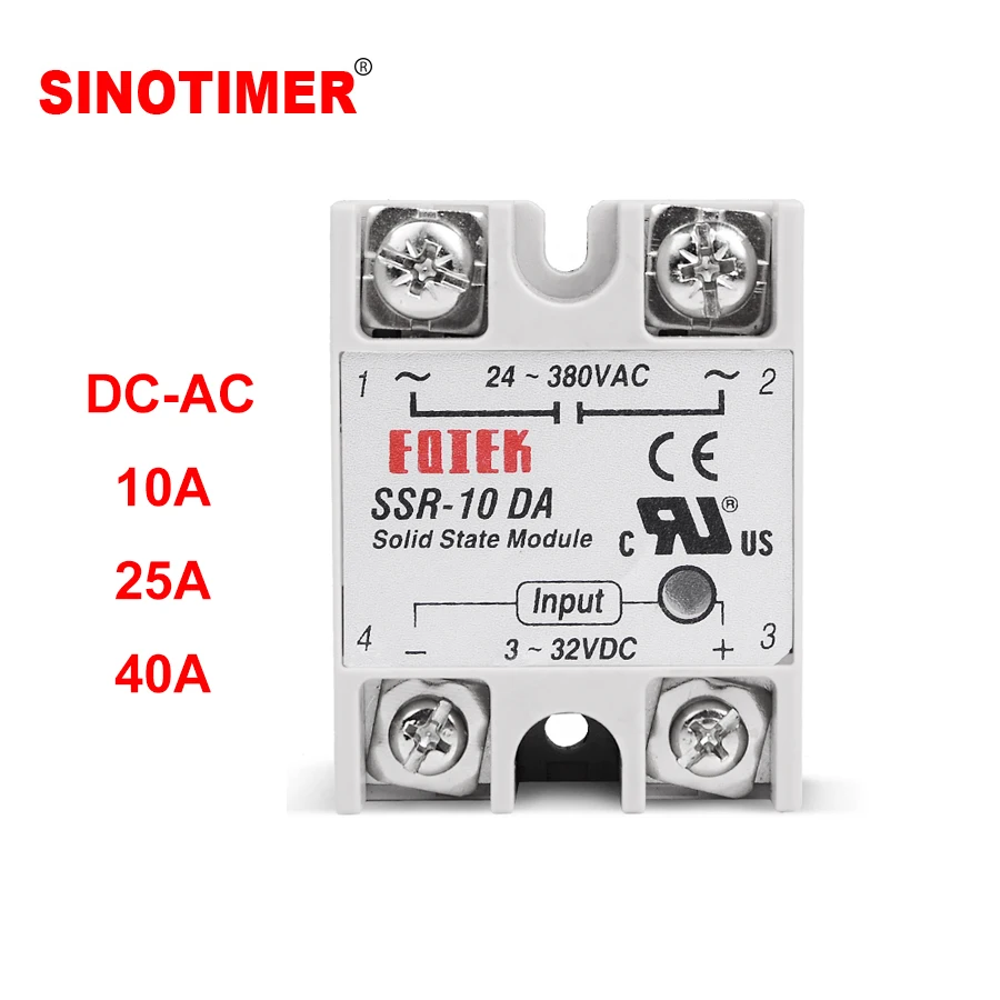 DC Control AC 10A 25A 40A Single Phase Solid State Relay with Transparent Protection Cover for Temperature Controller
DC Control AC 10A 25A 40A Single Phase Solid State Relay with Transparent Protection Cover for Temperature Controller