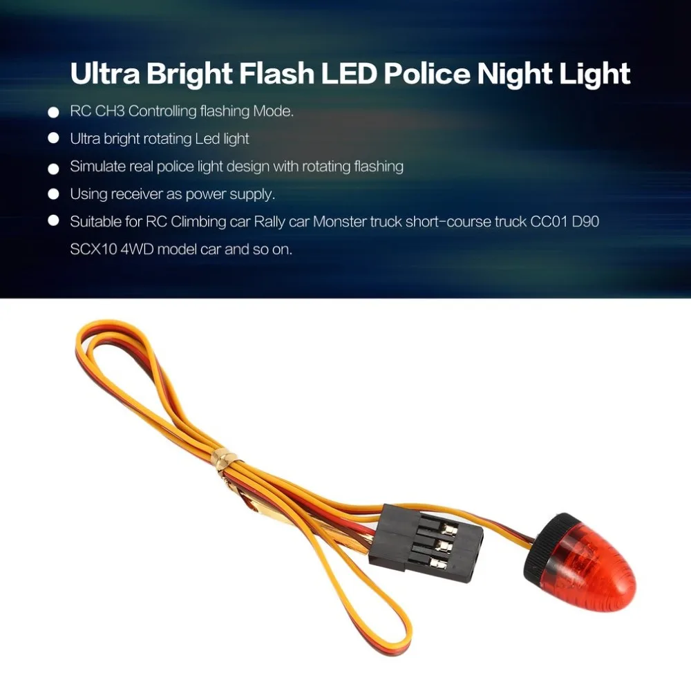 AUSTAR Multi-function Ultra Bright Rotating Flashing Police LED Night Lights Lamp for RC Car HSP TAMIYA CC01 Axial SCX10 tt
AUSTAR Multi-function Ultra Bright Rotating Flashing Police LED Night Lights Lamp for RC Car HSP TAMIYA CC01 Axial SCX10 tt