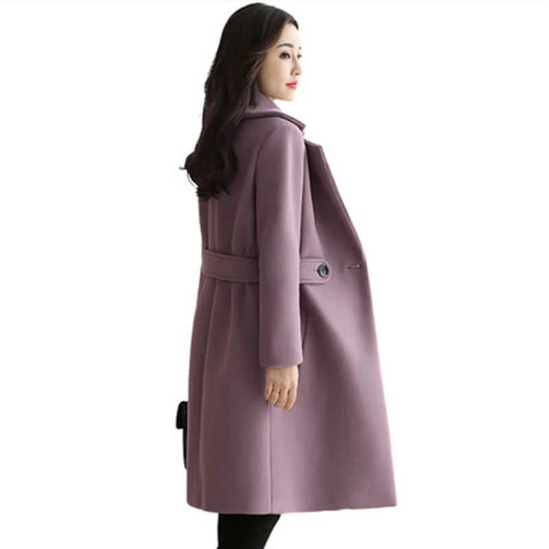 Winter Women Wool Coat Jacket 2018 High Quality Long Korean Women Woolen Coats Jackets Loose Large size Solid Female Coat K882
Winter Women Wool Coat Jacket 2018 High Quality Long Korean Women Woolen Coats Jackets Loose Large size Solid Female Coat K882