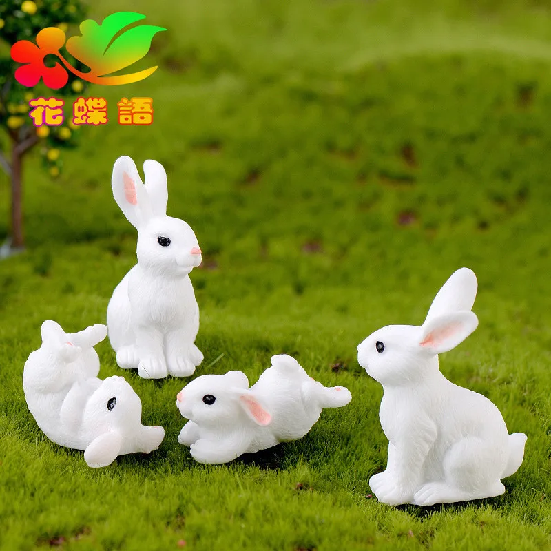 Lovely Mini Family White Rabbit figurine Resin Craft micro landscape home decor Home Furnishing Micro Landscape Accessory
Lovely Mini Family White Rabbit figurine Resin Craft micro landscape home decor Home Furnishing Micro Landscape Accessory