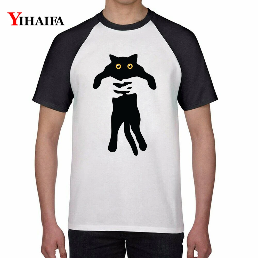 Mens Womens 2019 T-Shirt 3D Black Cat Print Stylish Summer White Tops Short Sleeve Slim Fit Unisex Graphic Tee Shirts
Mens Womens 2019 T-Shirt 3D Black Cat Print Stylish Summer White Tops Short Sleeve Slim Fit Unisex Graphic Tee Shirts