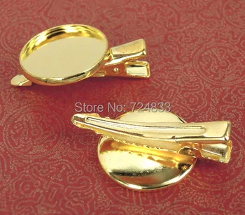Blank Round Bezel Alligator w/ Teeth Hairpins Metal Hair Clips Settings Resin Cabochon Bases DIY Findings Golden tone Plated
Blank Round Bezel Alligator w/ Teeth Hairpins Metal Hair Clips Settings Resin Cabochon Bases DIY Findings Golden tone Plated