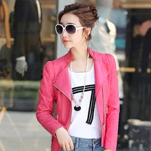 2018 Fashion PU Leather Jacket Women Slim Short Motorcycle Jackets Soft Leather Coat Lady Autumn Winter Basic Outerwear
2018 Fashion PU Leather Jacket Women Slim Short Motorcycle Jackets Soft Leather Coat Lady Autumn Winter Basic Outerwear