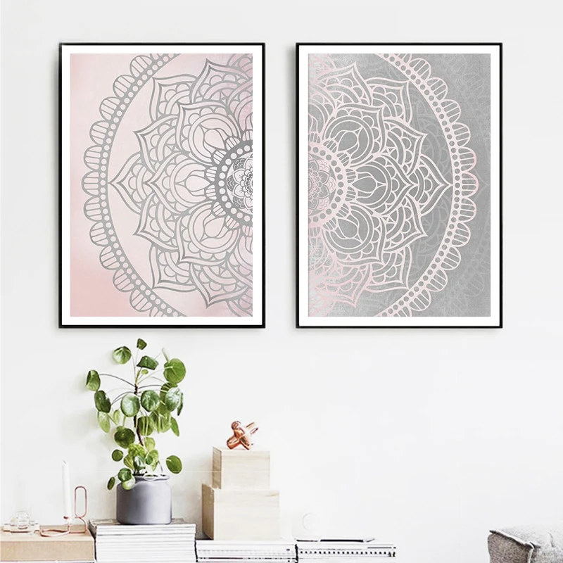 Pink Gray Mandala Vintage Art Canvas Posters Painting Textured Retro Background Wall Pictures Print Home Living Room Decoration
Pink Gray Mandala Vintage Art Canvas Posters Painting Textured Retro Background Wall Pictures Print Home Living Room Decoration