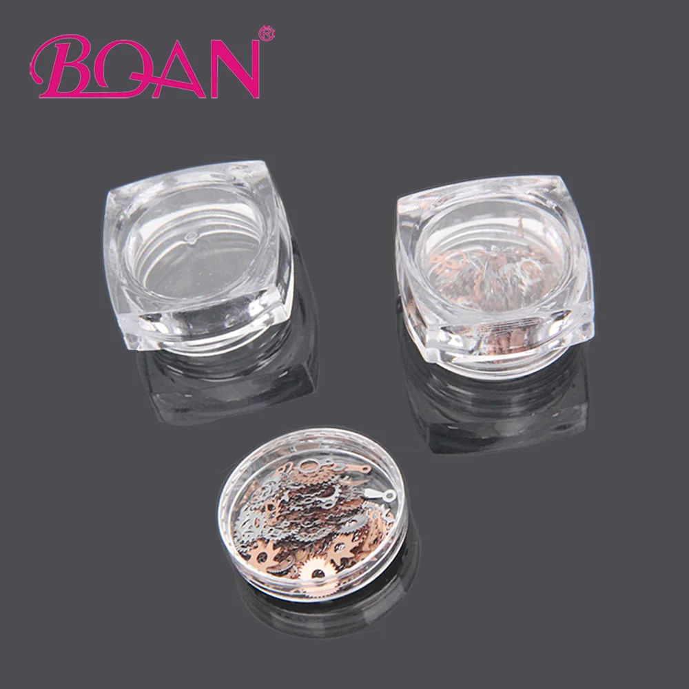 BQAN 1 Box Ultra-Thin Nail Studs 3D Nail Decoration Time Wheel Steampunk Style Gold Silver Metal Manicure DIY Accessories
BQAN 1 Box Ultra-Thin Nail Studs 3D Nail Decoration Time Wheel Steampunk Style Gold Silver Metal Manicure DIY Accessories