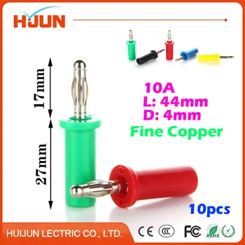 10pcs 4mm Fine Copper Banana Plug Audio Speaker Amplifier Cable Wire Power Jack Connector Adapter Wilding
10pcs 4mm Fine Copper Banana Plug Audio Speaker Amplifier Cable Wire Power Jack Connector Adapter Wilding