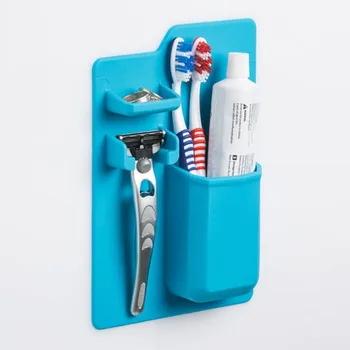 Silicone Toothbrush Holder Toothpaste Razor Storage One Integrated Seamless Wall Hanging Shaver Makeup Mirror Organizer
Silicone Toothbrush Holder Toothpaste Razor Storage One Integrated Seamless Wall Hanging Shaver Makeup Mirror Organizer