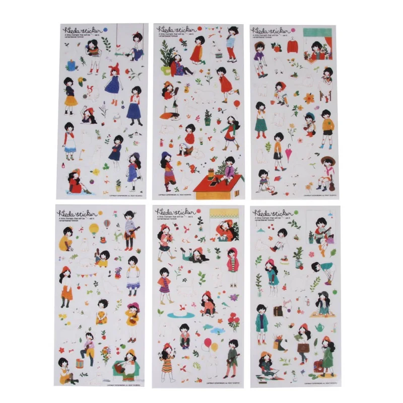 6 Sheets Sweet Girls Diary PVC Sticker Cute Kawaii Sticky Notes Planner Stickers for Notebook Diary Office Stationery Decoration
6 Sheets Sweet Girls Diary PVC Sticker Cute Kawaii Sticky Notes Planner Stickers for Notebook Diary Office Stationery Decoration