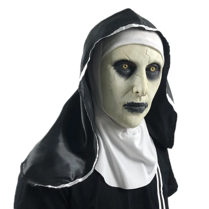 Movie The Nun Mask Horror Mask Halloween Party Props The Conjuring Valak Scary Latex Masks With Headscarf Cosplay Mask
Movie The Nun Mask Horror Mask Halloween Party Props The Conjuring Valak Scary Latex Masks With Headscarf Cosplay Mask
