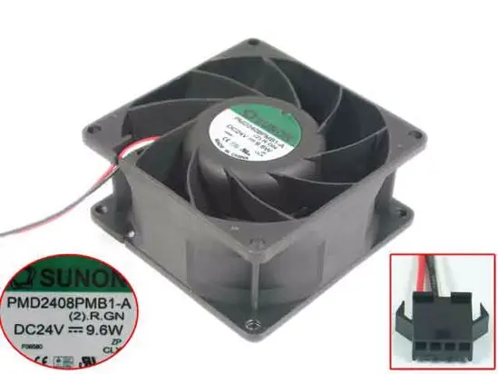 SUNON PMD2408PMB1-A (2).R.GN DC 24V 9,6 W 80x80x38mm 3-проводной Вентилятор охлаждения сервера
SUNON PMD2408PMB1-A (2).R.GN DC 24V 9,6 W 80x80x38mm 3-проводной Вентилятор охлаждения сервера