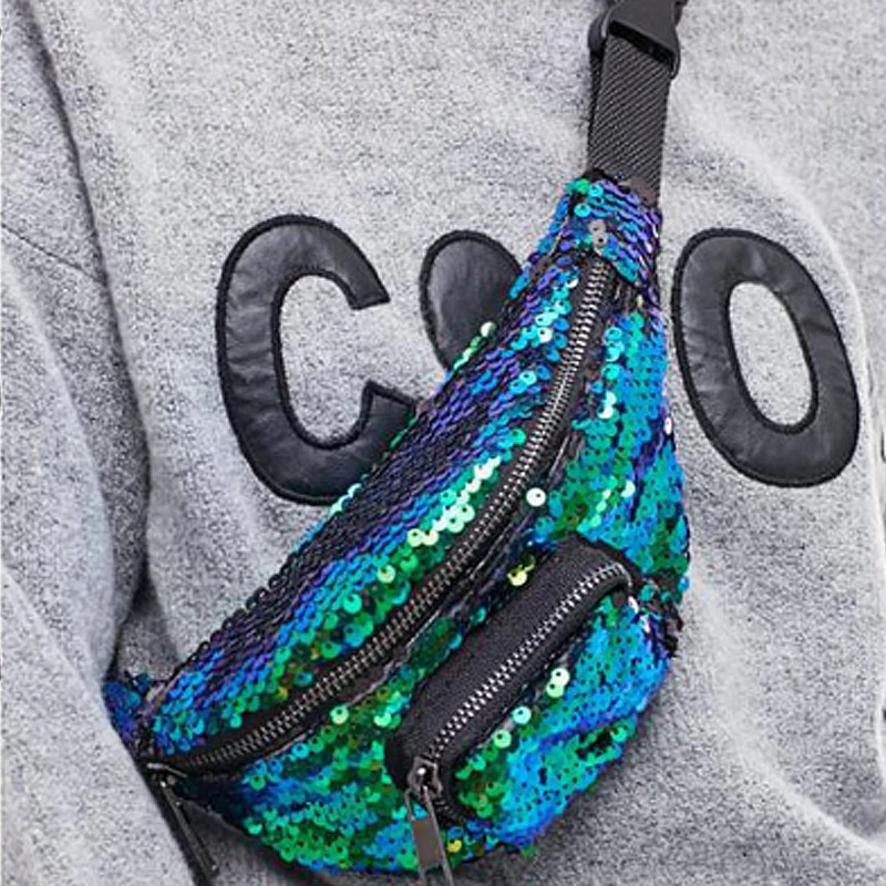 HEFLASHOR Women Sequin Fanny Pack Fashion Female Waist Bag 2019 New Chest Pouch Shoulder Bag Glitter Bum Belts Bags Waist Packs
HEFLASHOR Women Sequin Fanny Pack Fashion Female Waist Bag 2019 New Chest Pouch Shoulder Bag Glitter Bum Belts Bags Waist Packs