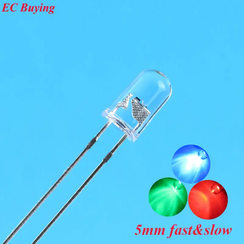 50 pcs Clear 5mm RGB Slow/Fast Flashing Red Green Blue Multicolor Flicker 5 mm Light Emitting Diode LED Lamps Blinking
50 pcs Clear 5mm RGB Slow/Fast Flashing Red Green Blue Multicolor Flicker 5 mm Light Emitting Diode LED Lamps Blinking