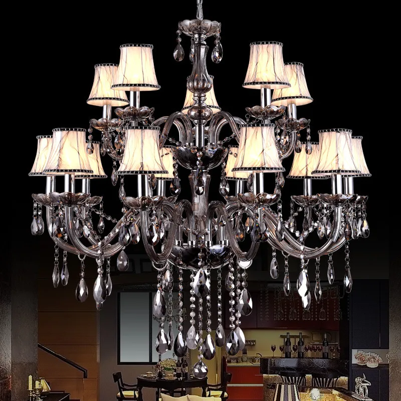 Large Gray Chandelier Lighting Hall Hotel Living room Stairwell Chandelier Indoor House Decor luster crystal Chandelier Lamp
Large Gray Chandelier Lighting Hall Hotel Living room Stairwell Chandelier Indoor House Decor luster crystal Chandelier Lamp