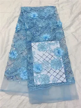 Beautiful sky blue 3D flower French net lace fabric nice tulle lace texitile for evening dress PDN487(5yards/lot) 
Beautiful sky blue 3D flower French net lace fabric nice tulle lace texitile for evening dress PDN487(5yards/lot)