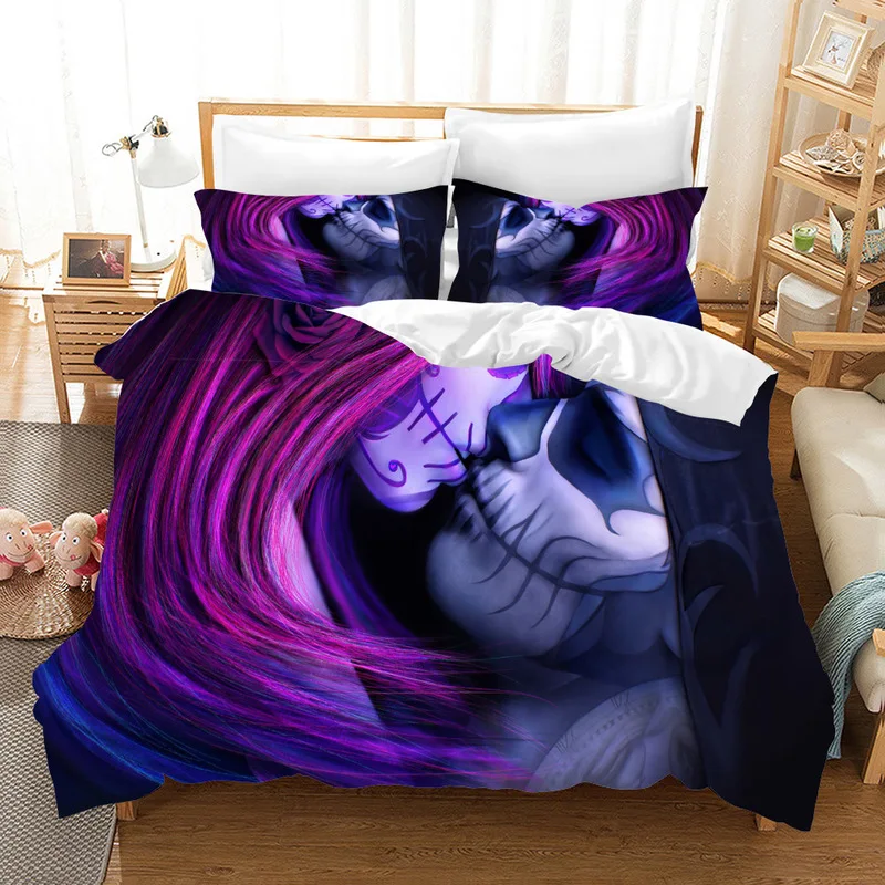 Fanaijia 3D Couple skull bedding sets sugar skull Duvet cover set with pillowcase bed set wedding home Textiles 
Fanaijia 3D Couple skull bedding sets sugar skull Duvet cover set with pillowcase bed set wedding home Textiles