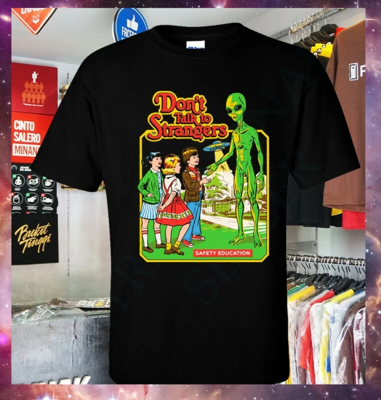 NEW Dont Talk to Strangers steven rhodes Funny Cult T SHIRT S-2XL