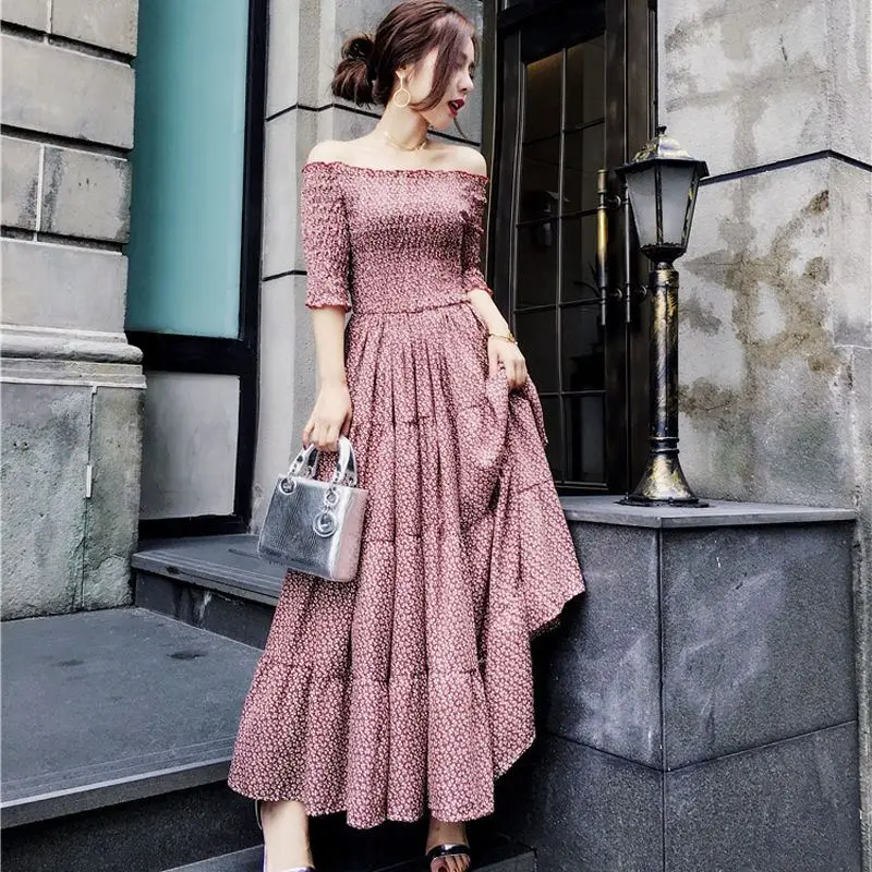 2019 Summer Women Cascade Ruffles Cake Dress Female Print Dot Ball Gown Dresses Lady Slash Neck Party Elegant Swing Vestidos Y92
2019 Summer Women Cascade Ruffles Cake Dress Female Print Dot Ball Gown Dresses Lady Slash Neck Party Elegant Swing Vestidos Y92