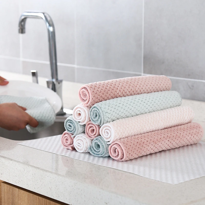 Rag Non-stick oil Absorbent Kitchen Coral Cashmere Wet And Dry Thicken Fish Scale Wipe Cloth Cleaner Brush Cloth Kitchen Towels
Rag Non-stick oil Absorbent Kitchen Coral Cashmere Wet And Dry Thicken Fish Scale Wipe Cloth Cleaner Brush Cloth Kitchen Towels