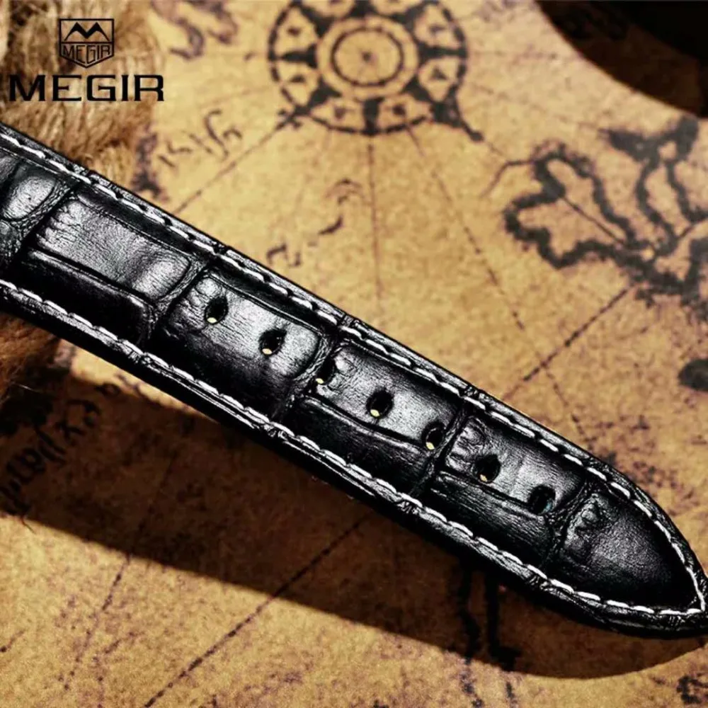 Megir New Watch Black Watchbands Leather Strap Watch Band 18mm 20mm 22mm Foldable Clasp Wristband Watch Accessories Wristbands 
Megir New Watch Black Watchbands Leather Strap Watch Band 18mm 20mm 22mm Foldable Clasp Wristband Watch Accessories Wristbands