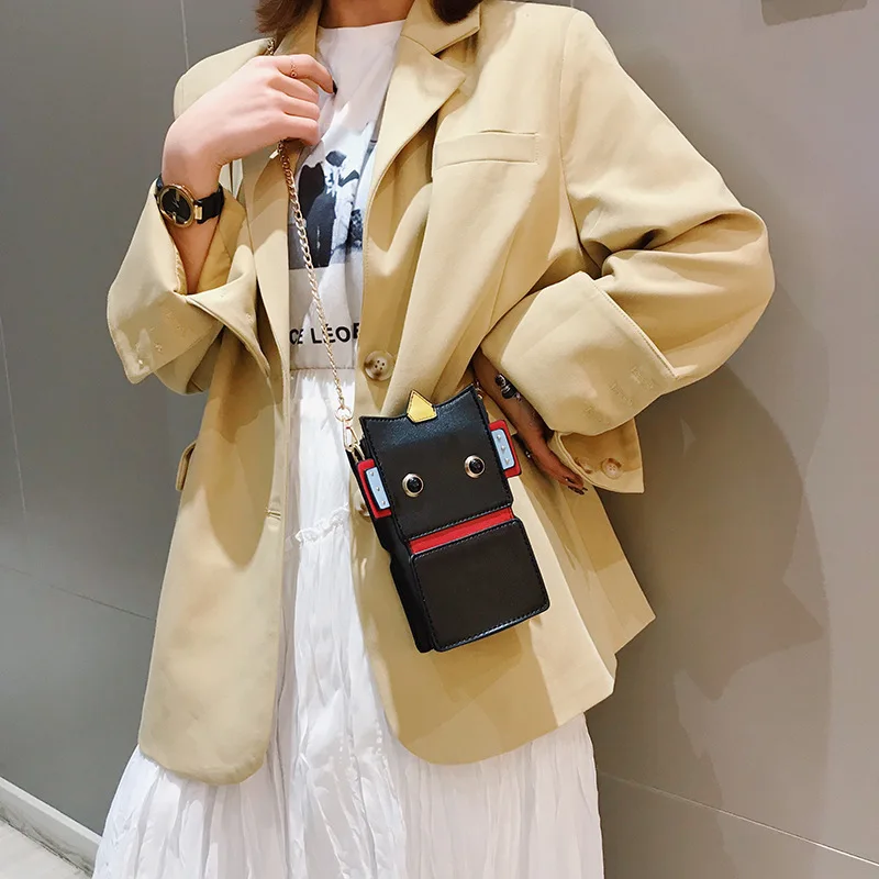 New Fashion All Match Contrast Color Shoulder Bag Creative Cartoon Image Lady Crossbody Bag Tide Simple Chain Female Phone Bag
New Fashion All Match Contrast Color Shoulder Bag Creative Cartoon Image Lady Crossbody Bag Tide Simple Chain Female Phone Bag
