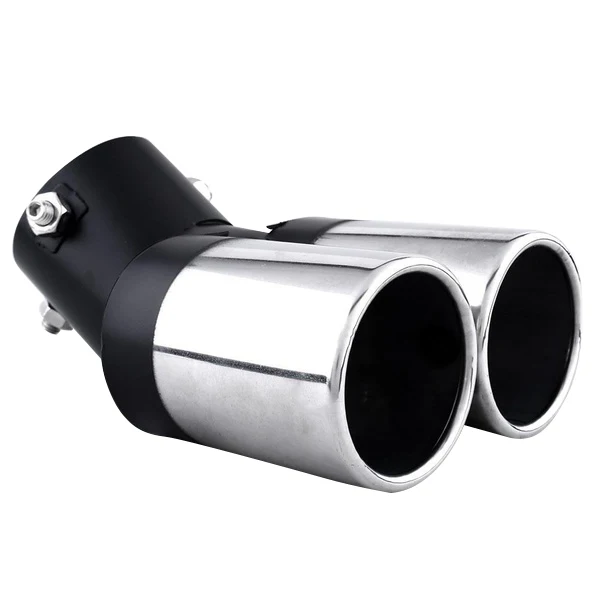 Universal Car Vehicle Exhaust Muffler Steel Tail Pipe:Bending Double Tube(silver&black)
Universal Car Vehicle Exhaust Muffler Steel Tail Pipe:Bending Double Tube(silver&black)