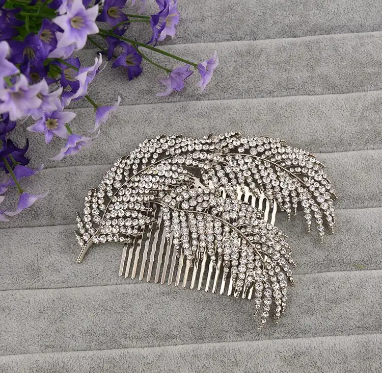 Silver Crystal Bridal Hair Combs Women Accessories Rhinestone Wedding Hair Comb Bridal Hair Jewelry Headbands
Silver Crystal Bridal Hair Combs Women Accessories Rhinestone Wedding Hair Comb Bridal Hair Jewelry Headbands