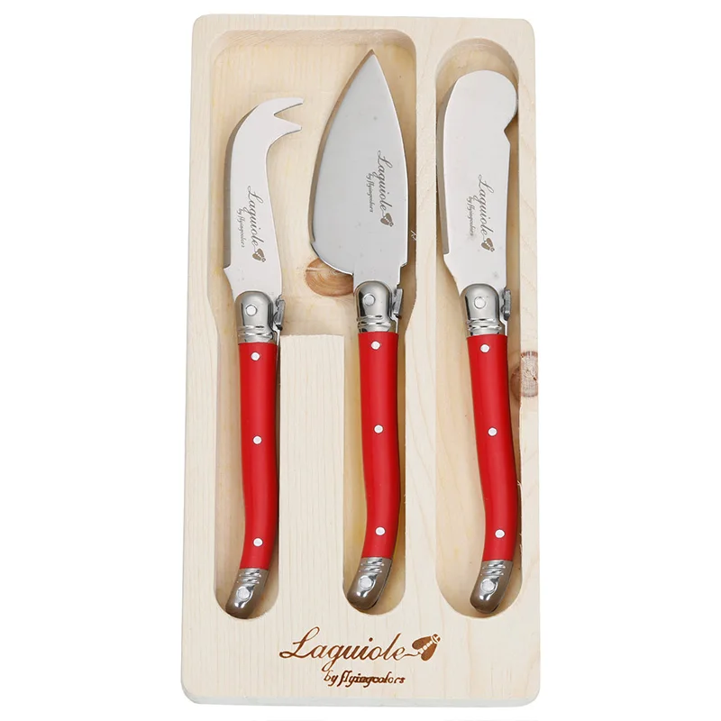 3pcs Laguiole Style Butter Spreaders Cheese Jam Knife Cutter Black Red Rainbow Cheese Knives Scraper Slicer Cutter 15.9cm5.9''
3pcs Laguiole Style Butter Spreaders Cheese Jam Knife Cutter Black Red Rainbow Cheese Knives Scraper Slicer Cutter 15.9cm5.9''