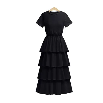 2019 spring and summer new large size women's waist cake long skirt fat mm short-sleeved dress tutu
2019 spring and summer new large size women's waist cake long skirt fat mm short-sleeved dress tutu