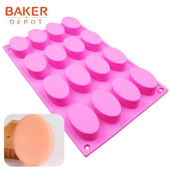 BAKER DEPOT silicone handmade soap mold oval shape cake bakeware baking tool chocolate pudding jello molds pastry soap moulds
BAKER DEPOT silicone handmade soap mold oval shape cake bakeware baking tool chocolate pudding jello molds pastry soap moulds