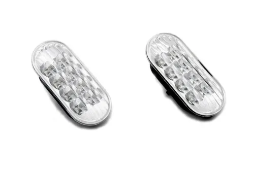 

Clear Lens White LED Side Marker Lights Pair For for vw Polo 9N2 / 9N3 Polo 9N