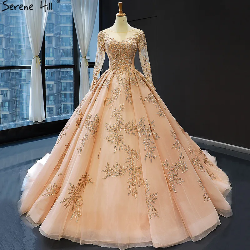Gold Long Sleeves Laster Design Wedding Dress 2019 Luxury Glitter Lace Up Bridal Gowns 66813 Custom Made
Gold Long Sleeves Laster Design Wedding Dress 2019 Luxury Glitter Lace Up Bridal Gowns 66813 Custom Made