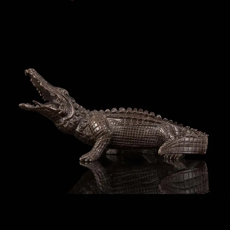 Arts Crafts Copper Chinese Retro imitation antiques bronze small crocodile sculpture artwork statue top quality new year gifts
Arts Crafts Copper Chinese Retro imitation antiques bronze small crocodile sculpture artwork statue top quality new year gifts
