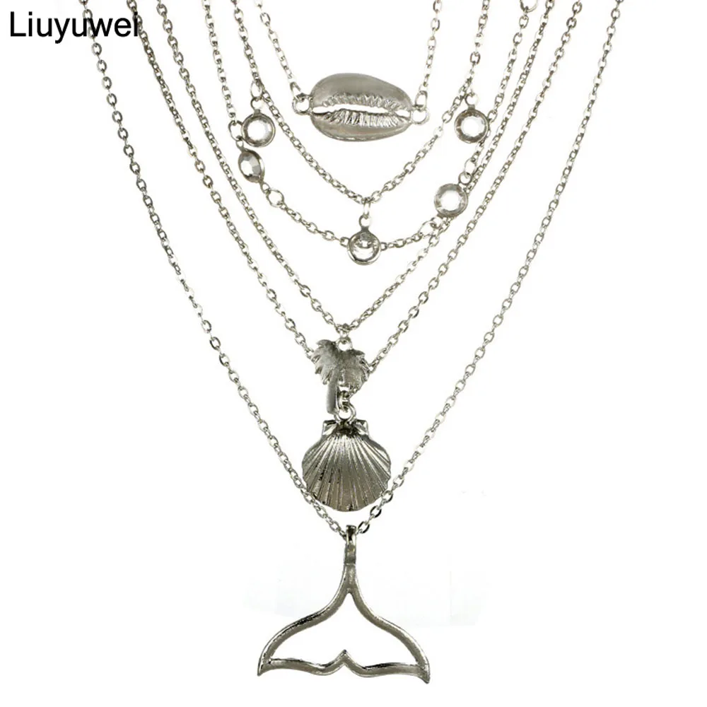 Liuyuwei Ethnic Multiple layers Shell Fish Tail Choker Necklace for Women New Bijoux Statement Necklaces Collier Fashion Jewelry
Liuyuwei Ethnic Multiple layers Shell Fish Tail Choker Necklace for Women New Bijoux Statement Necklaces Collier Fashion Jewelry