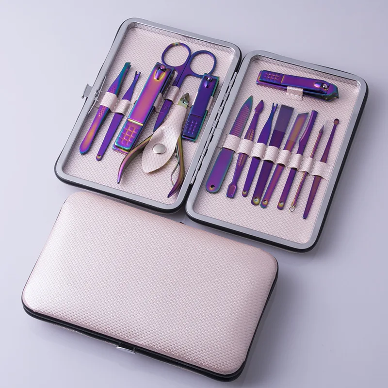 ANGNYA 15PCS Colorful Manicure Set Professional Nail Clippers Kit Utility Pedicure Tweezer Nail File Nail Care Tool with Case
ANGNYA 15PCS Colorful Manicure Set Professional Nail Clippers Kit Utility Pedicure Tweezer Nail File Nail Care Tool with Case
