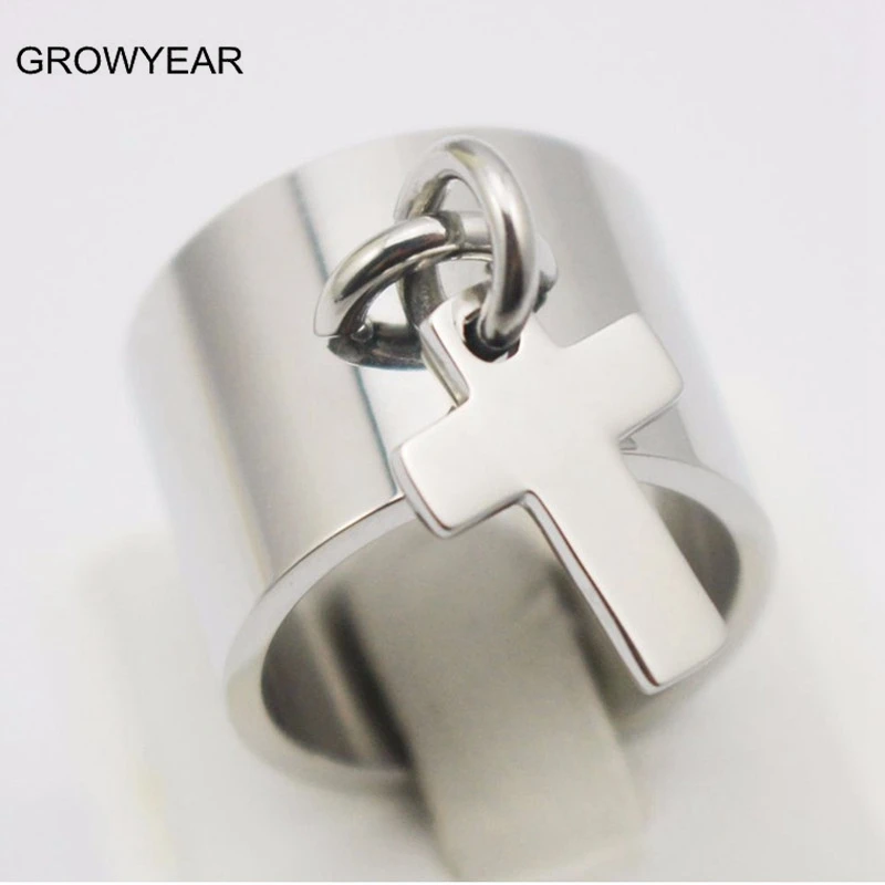 Finger Ring Silver Color Femme Rings Wide Stainless Steel Cross Ring Jewelry For Women's Gifts Size 7 8 9 10 6 11
Finger Ring Silver Color Femme Rings Wide Stainless Steel Cross Ring Jewelry For Women's Gifts Size 7 8 9 10 6 11