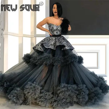 Tiered Luxury Black One Shoulder Prom Dresses East Middle Dubai Formal Dress Abendkleider Arabic Long Evening Dress Vestidos
Tiered Luxury Black One Shoulder Prom Dresses East Middle Dubai Formal Dress Abendkleider Arabic Long Evening Dress Vestidos