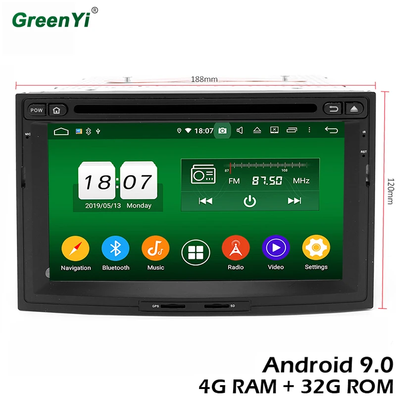 GreenYi 4G RAM Android 9.0 Car DVD For Peugeot 3005 3008 5008 Partner CITROEN Berlingo Radio GPS Multimedia Player Head Unit
GreenYi 4G RAM Android 9.0 Car DVD For Peugeot 3005 3008 5008 Partner CITROEN Berlingo Radio GPS Multimedia Player Head Unit