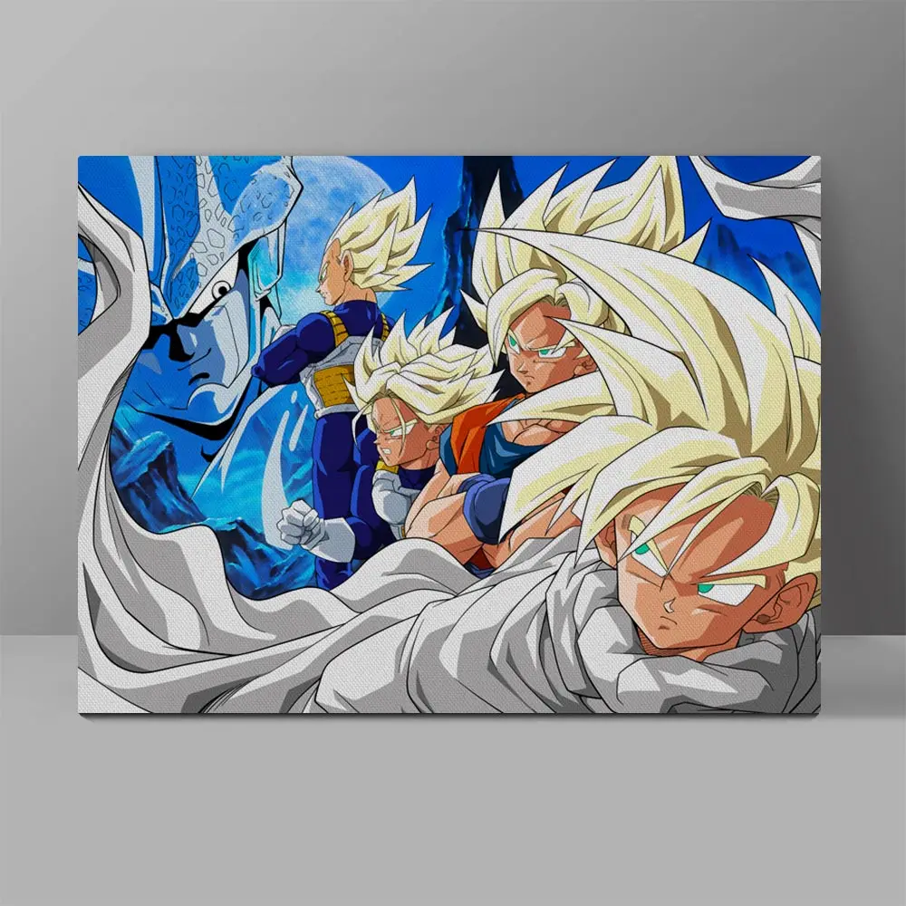 Super Saiyan Family VS Cell Wall Pictures Dragon Ball Z Canvas Retro Classic Manga Painting Bedroom HD Print Hanging Painting
Super Saiyan Family VS Cell Wall Pictures Dragon Ball Z Canvas Retro Classic Manga Painting Bedroom HD Print Hanging Painting