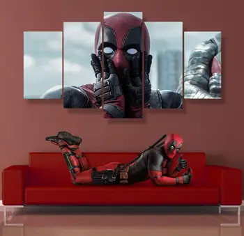 Promotion Modern 5 Panels HD Printed deadpool Painting Canvas Print Room decor print poster Picture Canvas
Promotion Modern 5 Panels HD Printed deadpool Painting Canvas Print Room decor print poster Picture Canvas