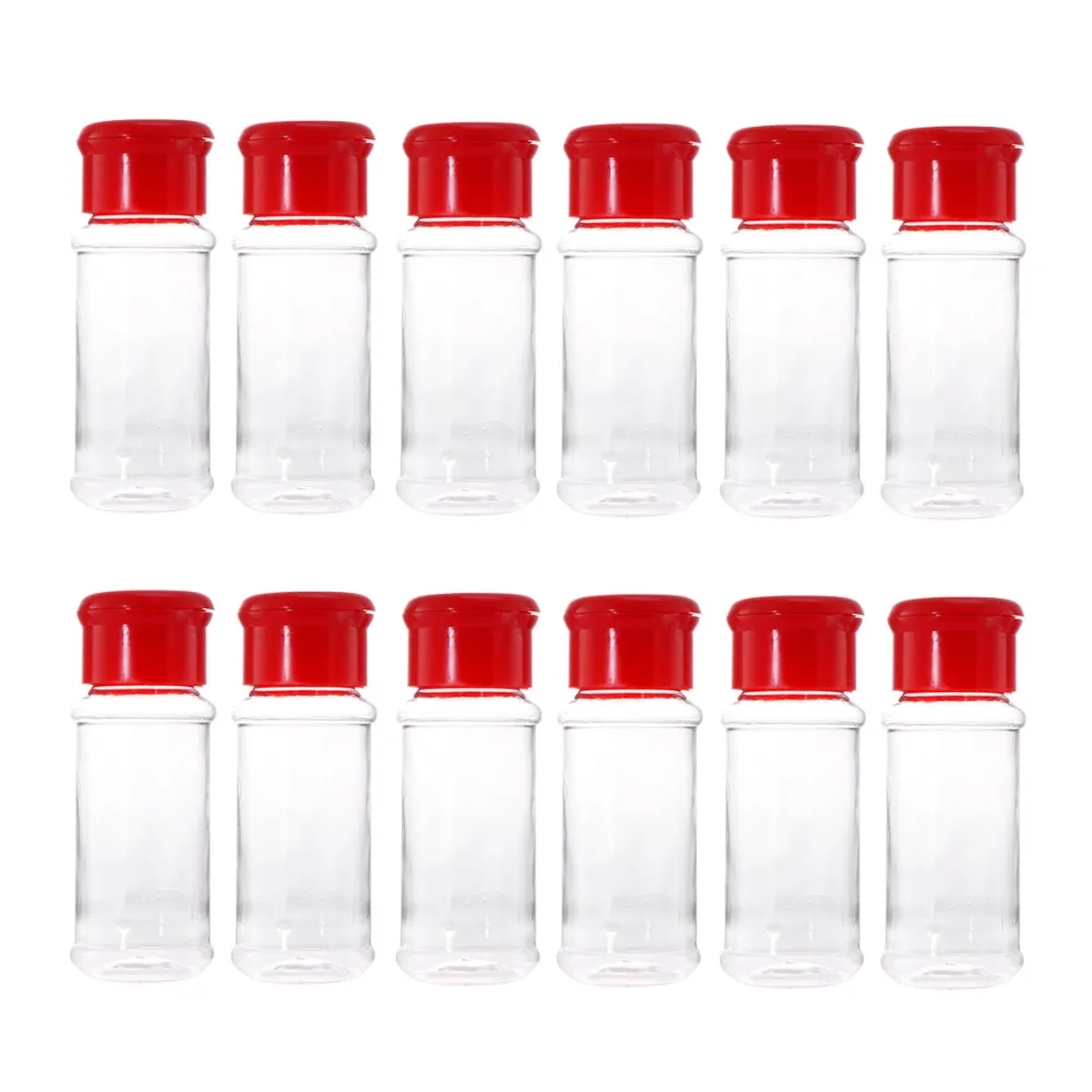 12pcs Plastic Spice Salt Pepper Shakers Seasoning Jar Can Barbecue Condiment Jar Bottles Cruet Container Kitchen Supplies Gadget
12pcs Plastic Spice Salt Pepper Shakers Seasoning Jar Can Barbecue Condiment Jar Bottles Cruet Container Kitchen Supplies Gadget