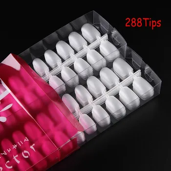 1Pack (=288Tips) Nail Art False Tips Transparent Frosted Fake Tips Ultra-thin & Soft Full Cover Nail Gel Extention Tips 12 Sizes
1Pack (=288Tips) Nail Art False Tips Transparent Frosted Fake Tips Ultra-thin & Soft Full Cover Nail Gel Extention Tips 12 Sizes