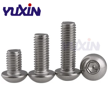 10Pcs/Lot 1/4-20UNC ISO7380 US Coarse Thread A2-70 304 Stainless Steel Allen Hex Hexagon Socket Button Head Round Screw Bolt
10Pcs/Lot 1/4-20UNC ISO7380 US Coarse Thread A2-70 304 Stainless Steel Allen Hex Hexagon Socket Button Head Round Screw Bolt