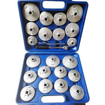 23 Pcs/Set Oil Filter Cap Removal Wrench Socket Set Ratchet Spanner Cup Type With Portable Storage Case high quality
23 Pcs/Set Oil Filter Cap Removal Wrench Socket Set Ratchet Spanner Cup Type With Portable Storage Case high quality