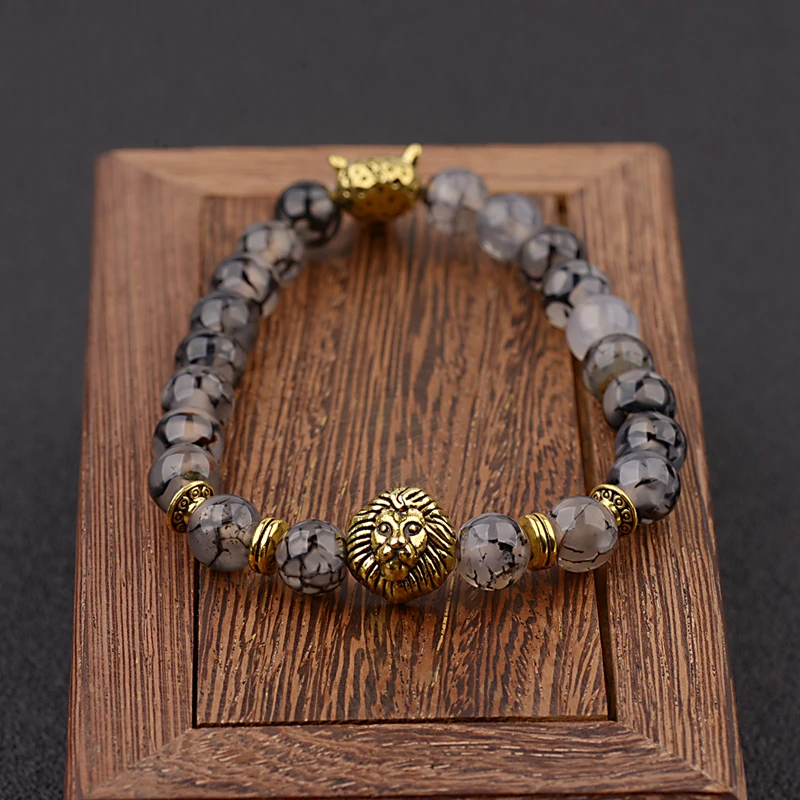 Amader Luxury Men's Trendy Golden Lion Heads Beads Bracelets Healthy Energy Stone Yoga Bracelet AB525
Amader Luxury Men's Trendy Golden Lion Heads Beads Bracelets Healthy Energy Stone Yoga Bracelet AB525